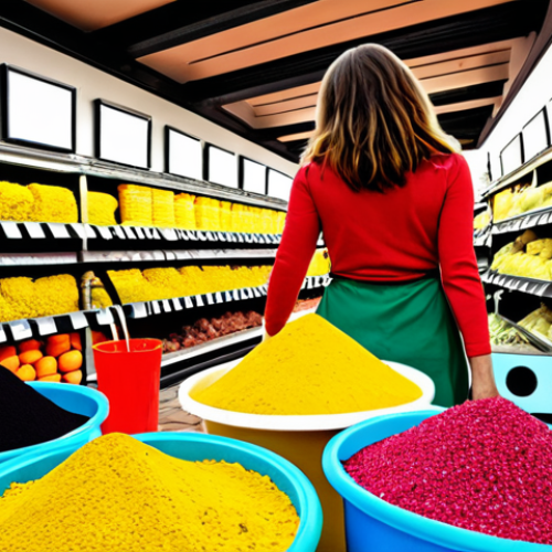 **Image Prompt:** A vibrant Italian marketplace scene. In the foreground, a person is overwhelmed by an abundance of options but struggling to find specific organic fertilizer. In the background, an AI assistant simplifies a complex search, highlighting the needed item. The image evokes frustration turning into relief, symbolizing efficient search and intelligent filtering.